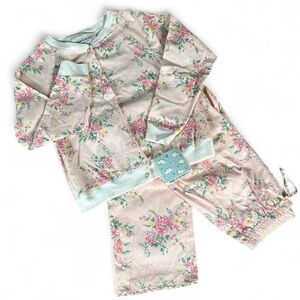 NWT Vintage Friends of the Heart 100% cotton flannel grannycore PJ set size M